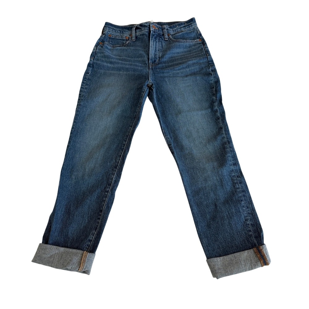 Madewell The Perfect Vintage Jean High Rise Tapered Leg Blue Denim Size 28